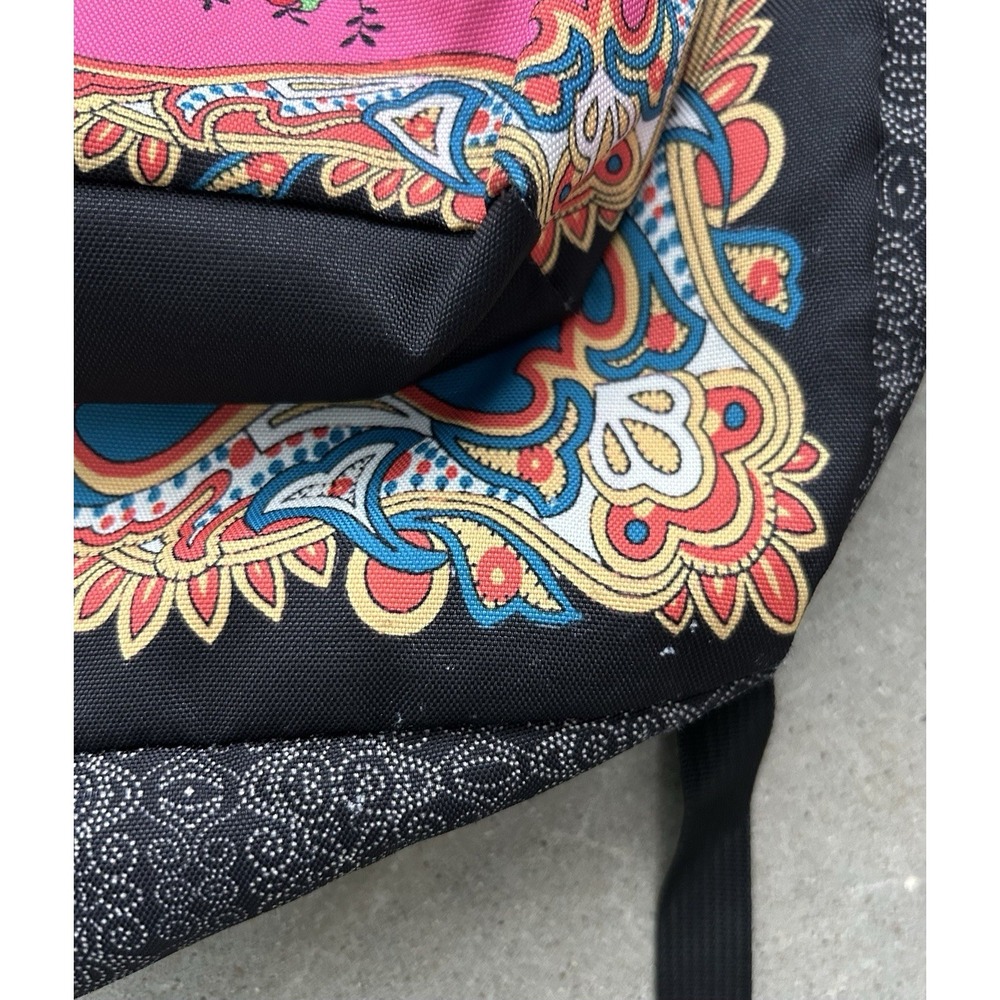 RARE JanSport x FARM Rio Porto Claro Mixed Floral Paisley Backpack‎ Bag School - Picture 3 of 8